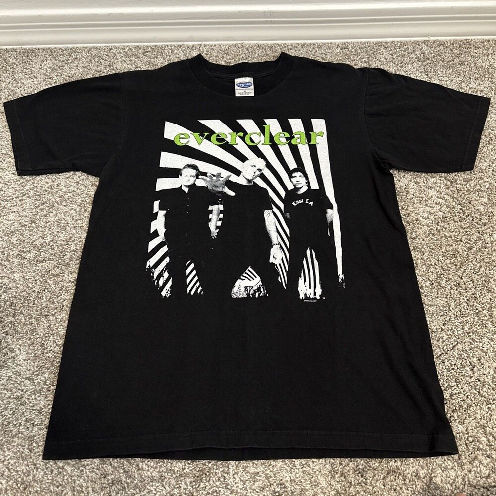 Vintage 2003 Everclear T-Shirt Slow Motion Daydream Tour Band Tee Y2K Size M